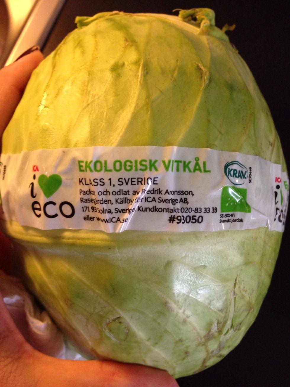 I used ecological cabbage but any cabbage will do :)