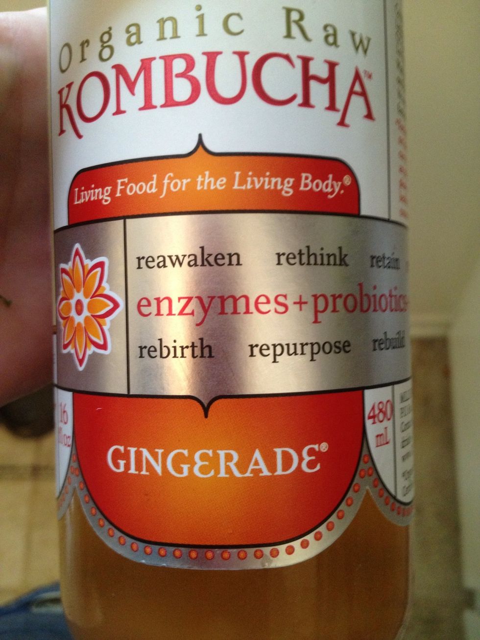 I used Gingerade Kombucha, so it was very gingery. Cut down on your fresh ginger of you aren't a huge fan.