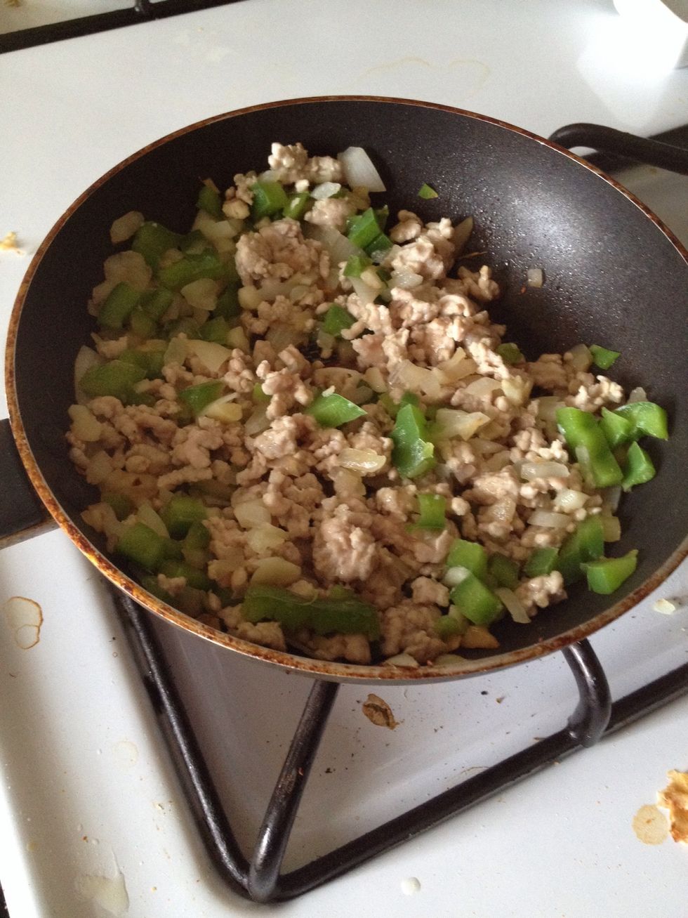 I used ground pork for this frittata. Ground beef or cooked bacon will be another good substitute.