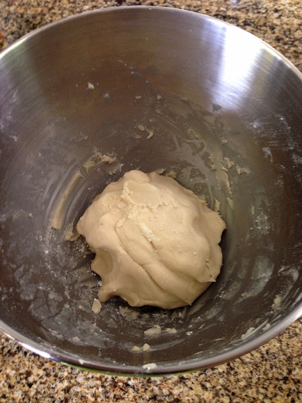 I used my hands to knead and further combine everything.