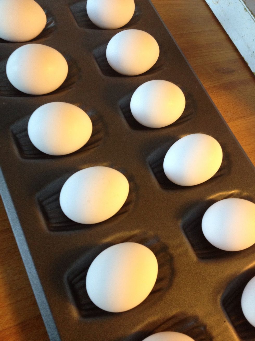 I used my Madeleine pan... Well, because I can. And it's shaped perfectly for eggs!! \ud83d\udc14