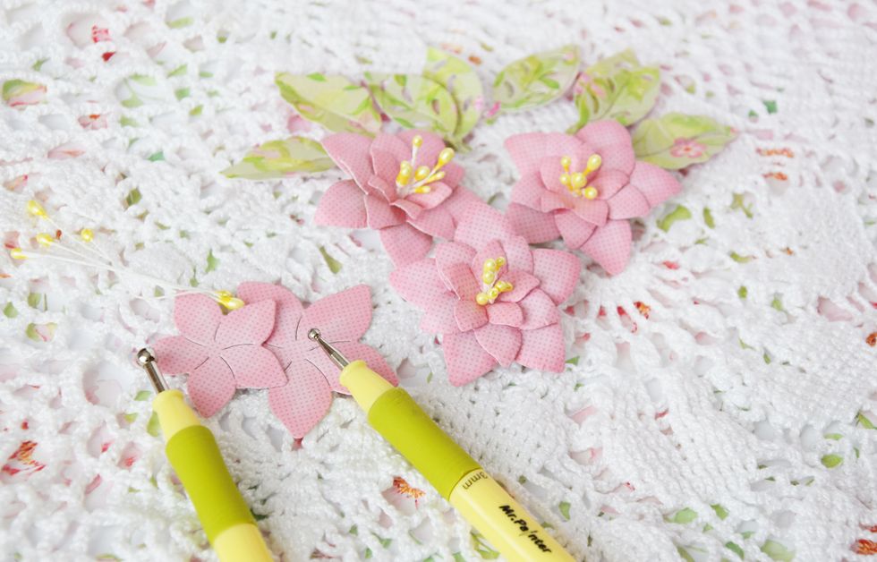 I used my  special tool to curl the edges to get the fibers lose.