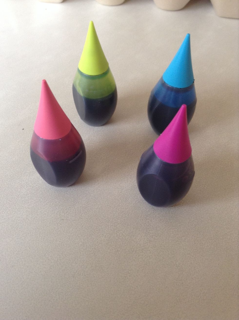 I used neon food colour