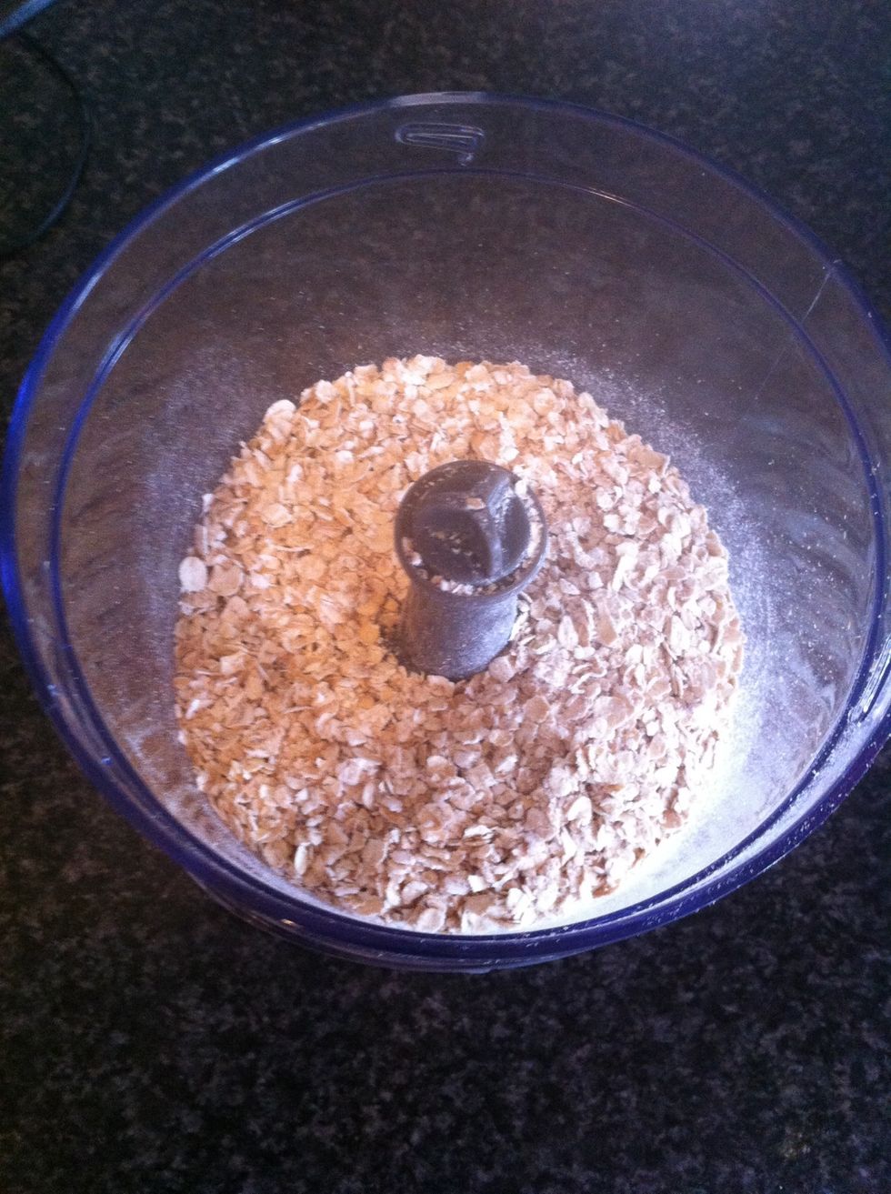 I used oat flour because I didn't have any whole wheat flour. I just putted oats in my blender