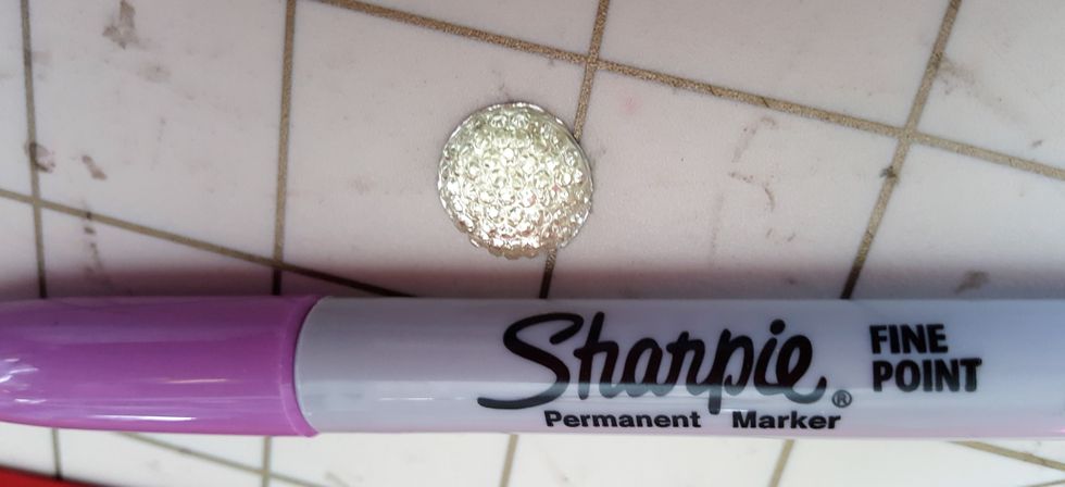 I used purple sharpie to change the color of the Idea-Ology drop.