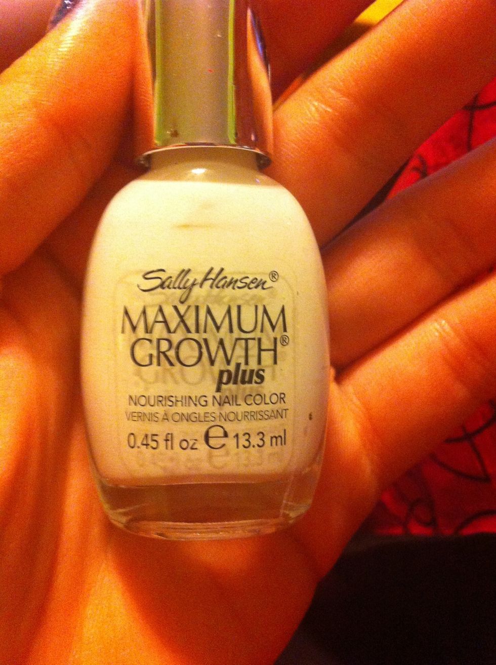 I used Sally Hansen Maximum Growth Plus for the next step.