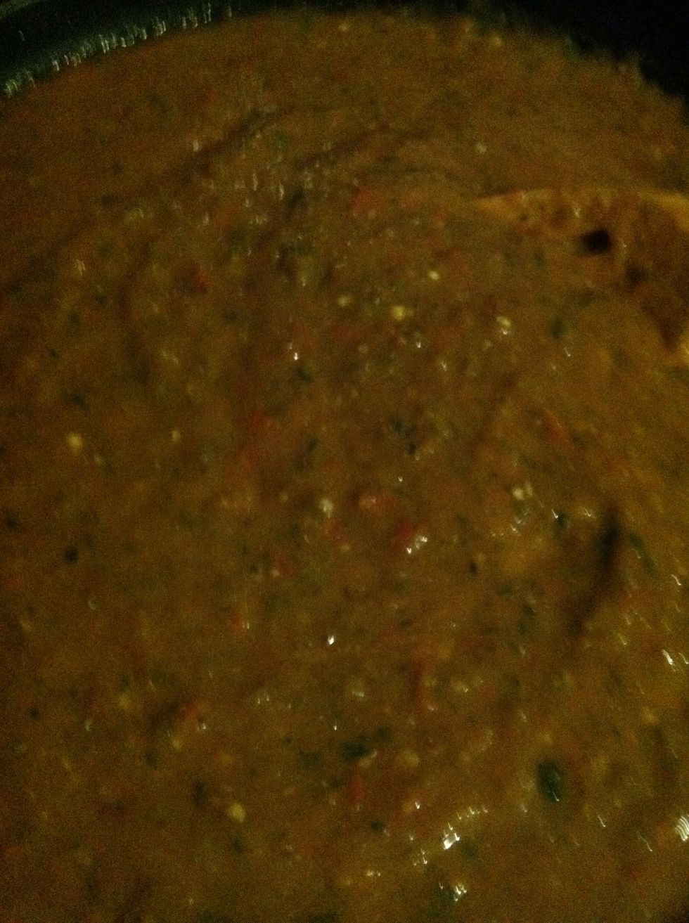 I used the chopped option on pulse. This is how it should look, hmmmmmmm