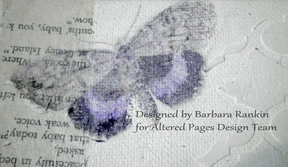 I used the DecoArt Matte Medium to transfer the images, not going for perfection, just some color layers.