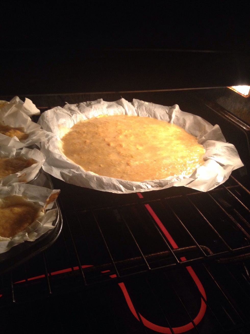 I used the rest of the pumpkin mixture to make another pie.