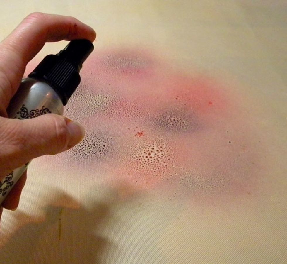 I used the same technique to make purple and green papers.