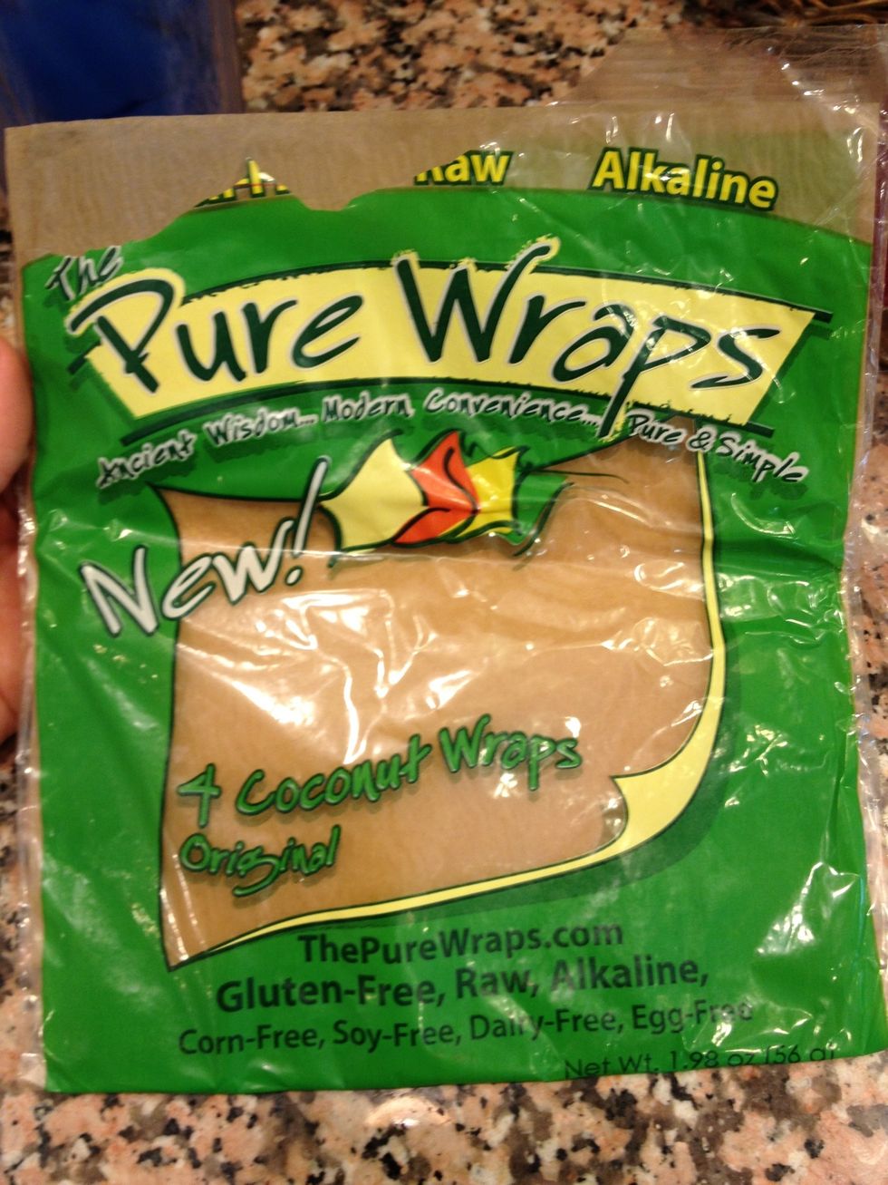 I used these delicious Coconut Wraps (they roll up really well and taste great), but any wrap works!