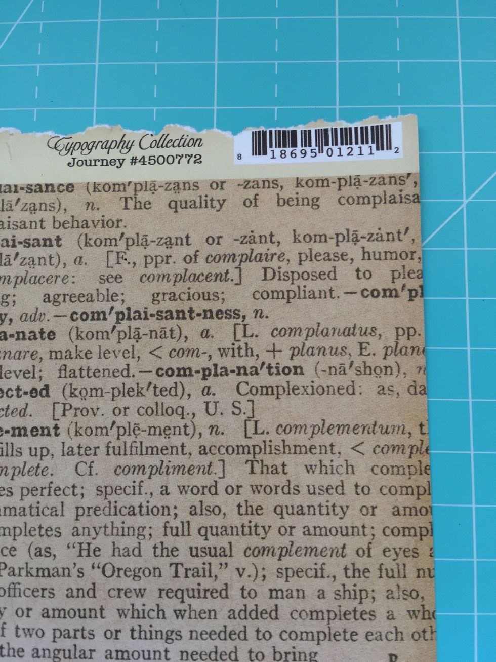 I used this paper to make two 11 1/2"x3 1/2" rectangles.