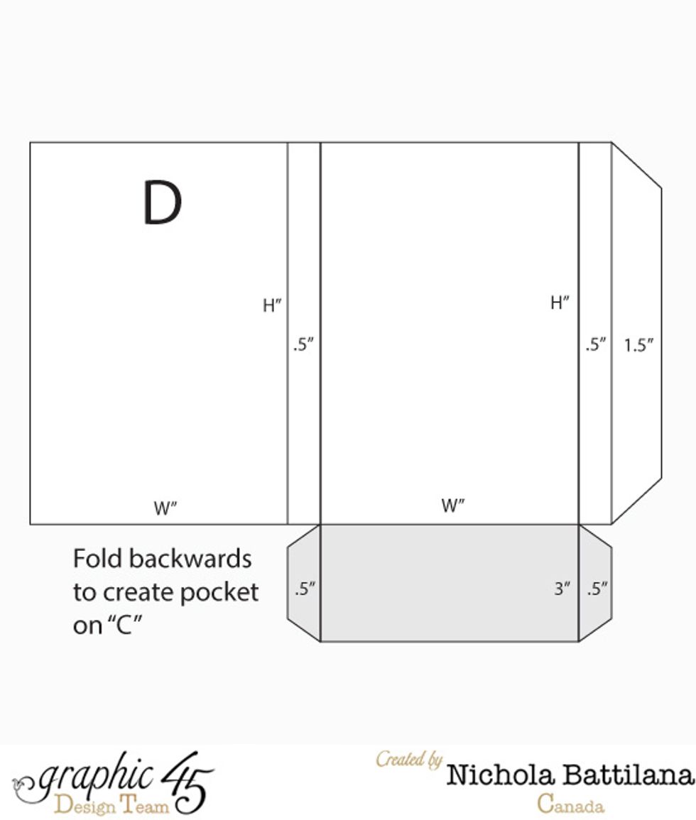I used this template for my back cover. NOTE: the narrow .5" strips will allow this cover to wrap around your book. You may need to add to this if your book is thicker than .5"