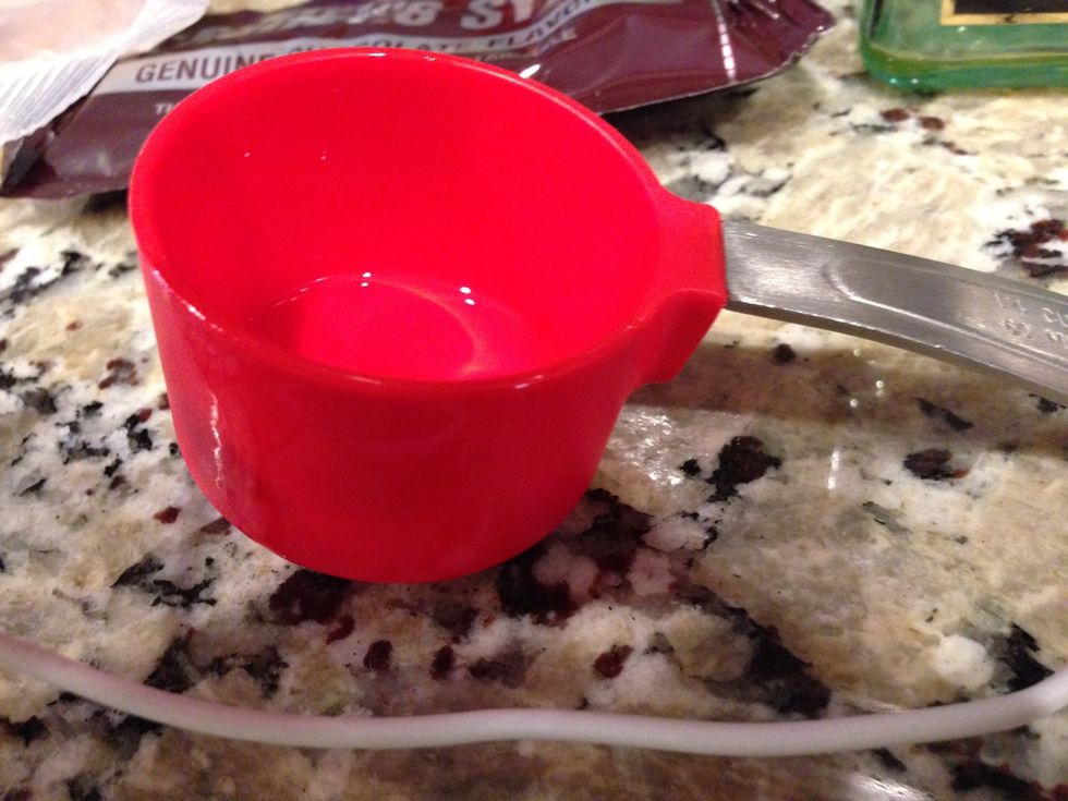 I used two 1/4 cup of the oil so there wouldn't be too many dishes