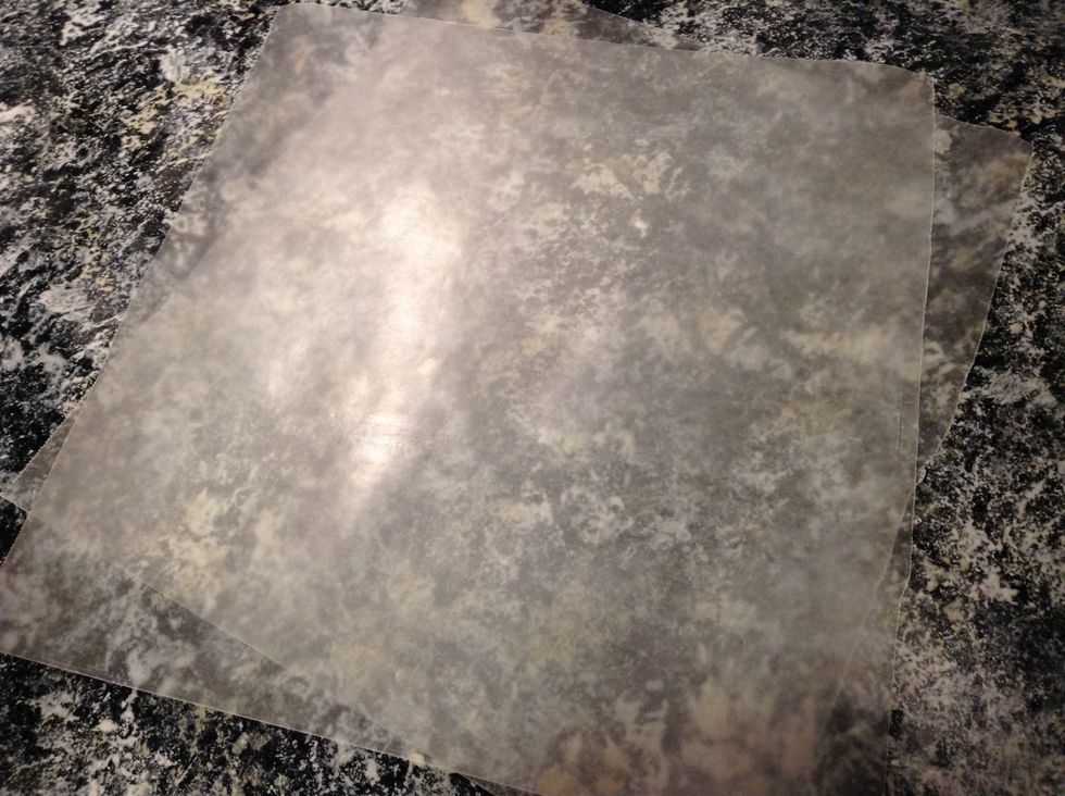 I used wax paper to roll out the dough.