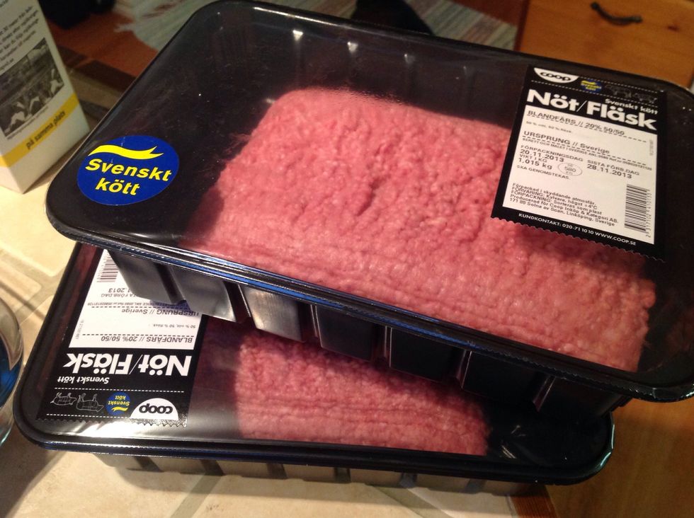 I've bought Swedish minced meat, I would have loved to have my own meat production but this is the next best thing.
