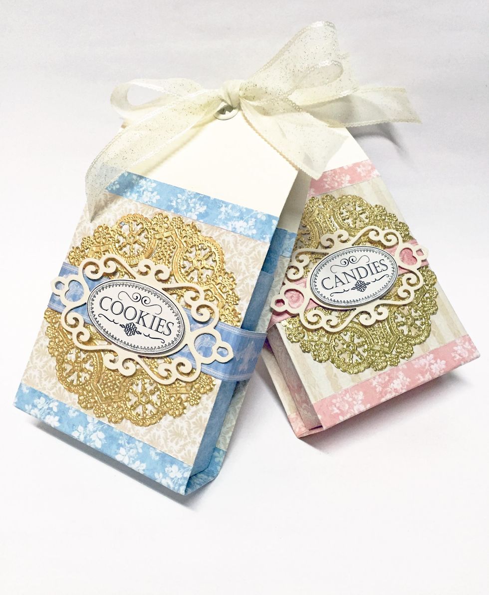 I've created 2 boxes - one for cookies and the other for candies. Have fun!!