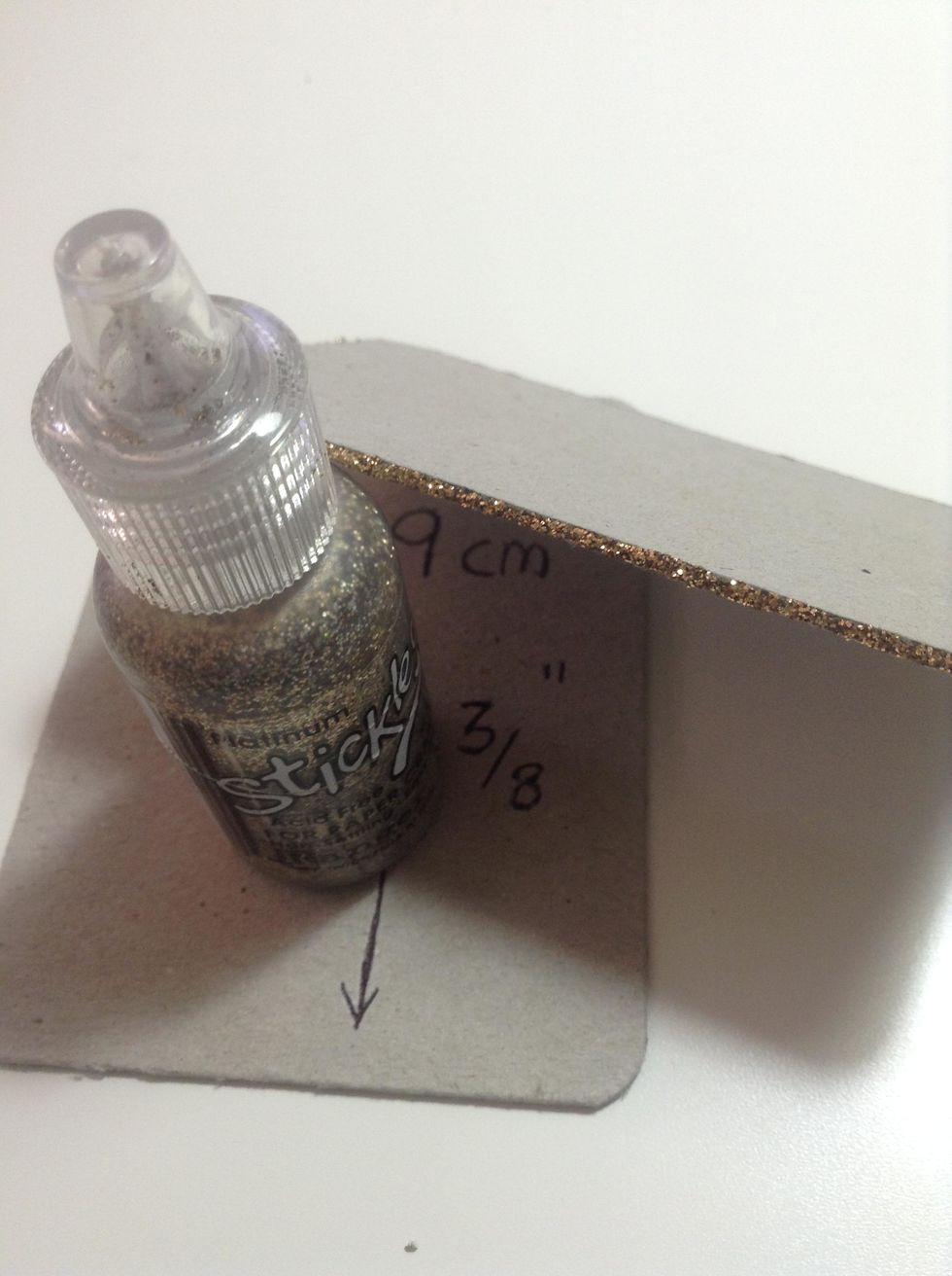 I've inked the edges of the covers with "stickles" platinum...love it in my projects...