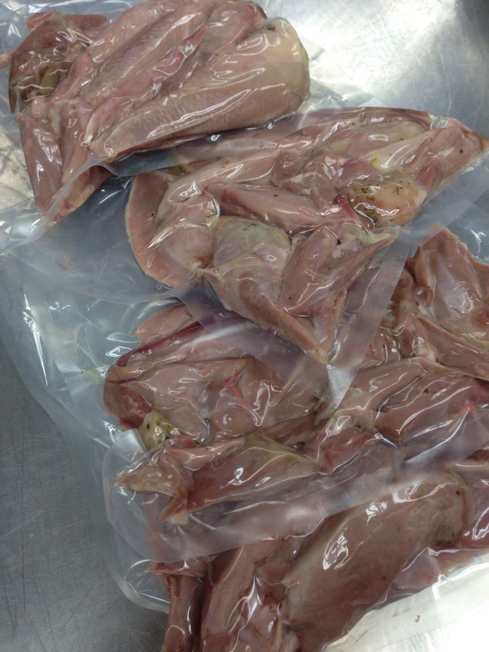 I've repacked the meat into sous vide bags to store. Enjoy!