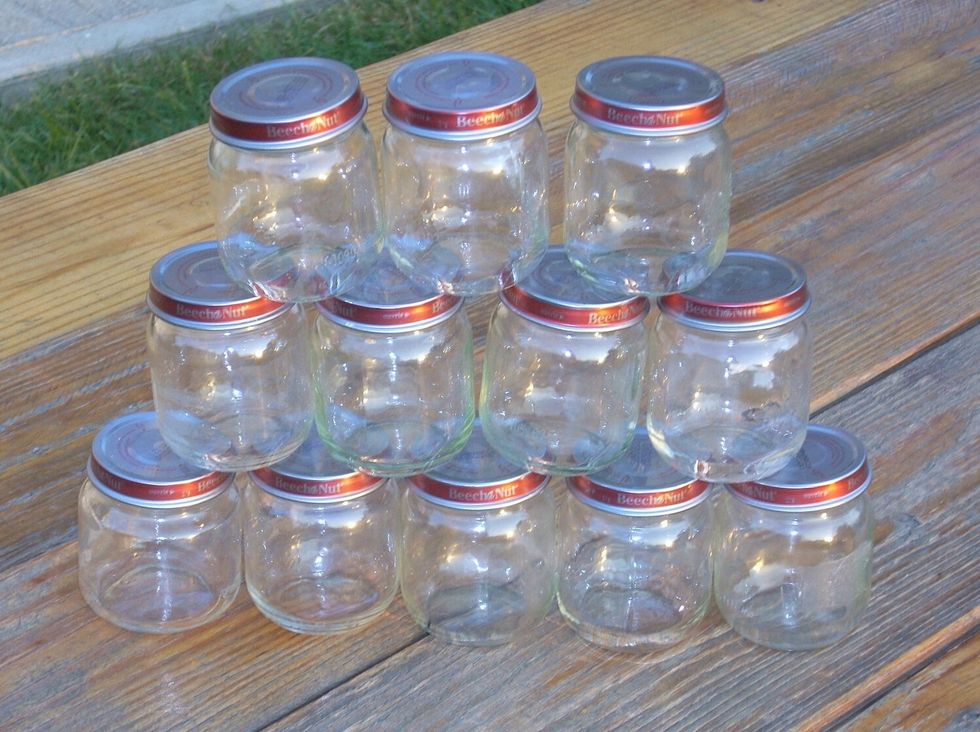 I've these baby food jars which I'm gonna use for storing