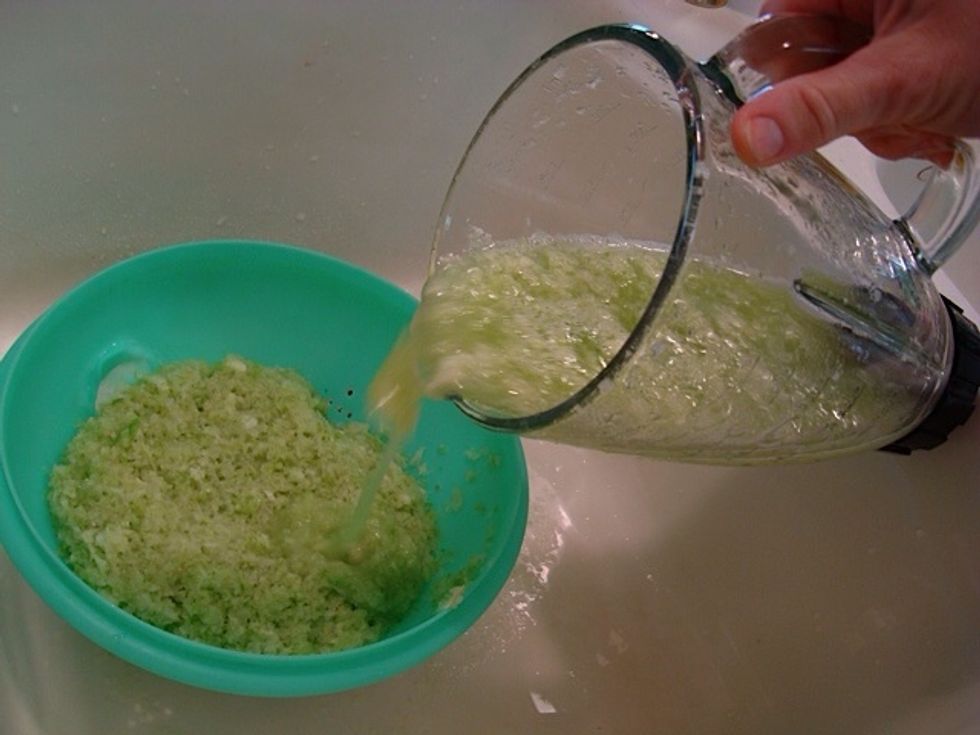 I've used blender on "pulse" to chop onion and celery. You need to add water to make it work. Then I drain in colander. A food processor probably works too.
