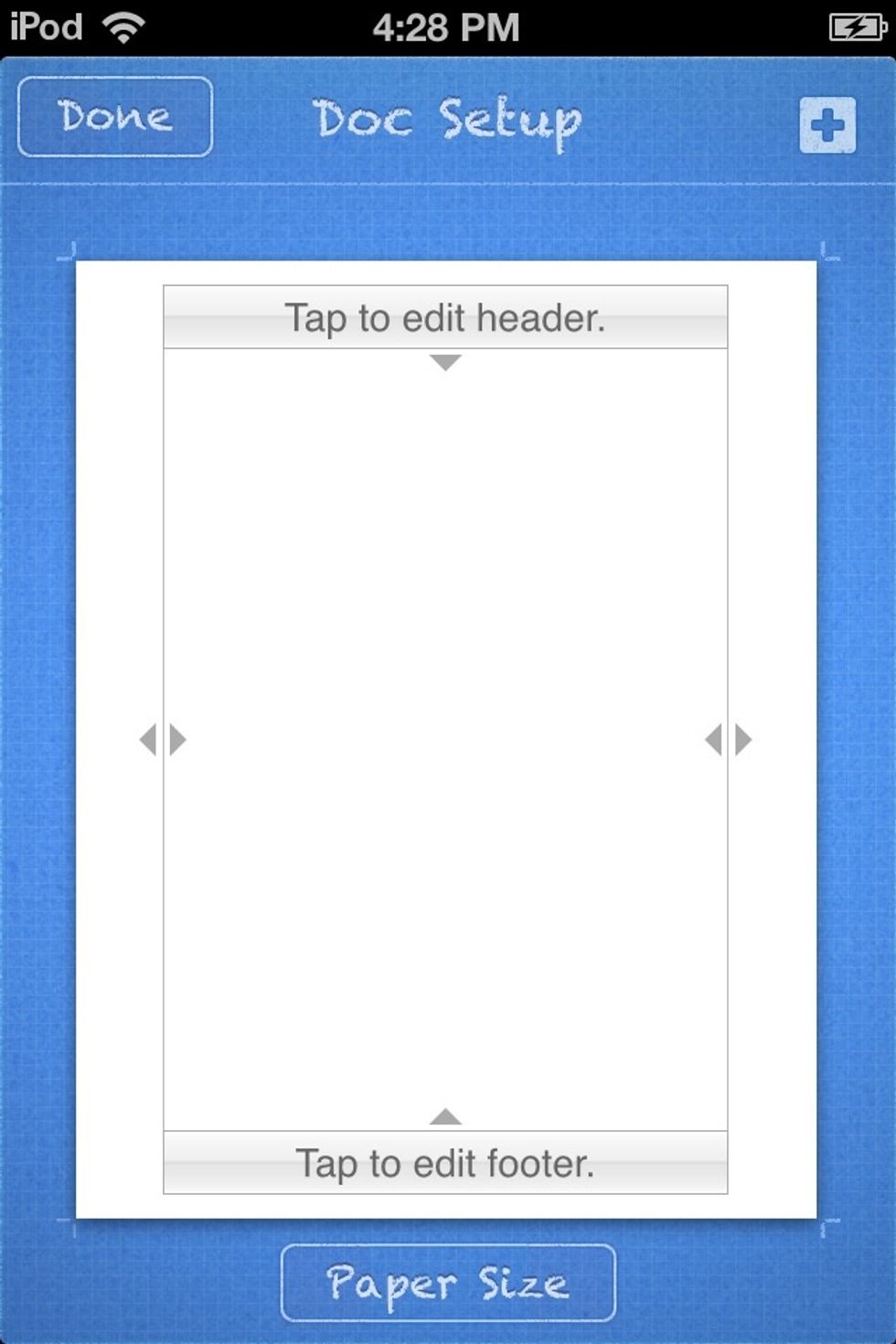 I want to add a BACKGROUND. Tap the BLUE +.