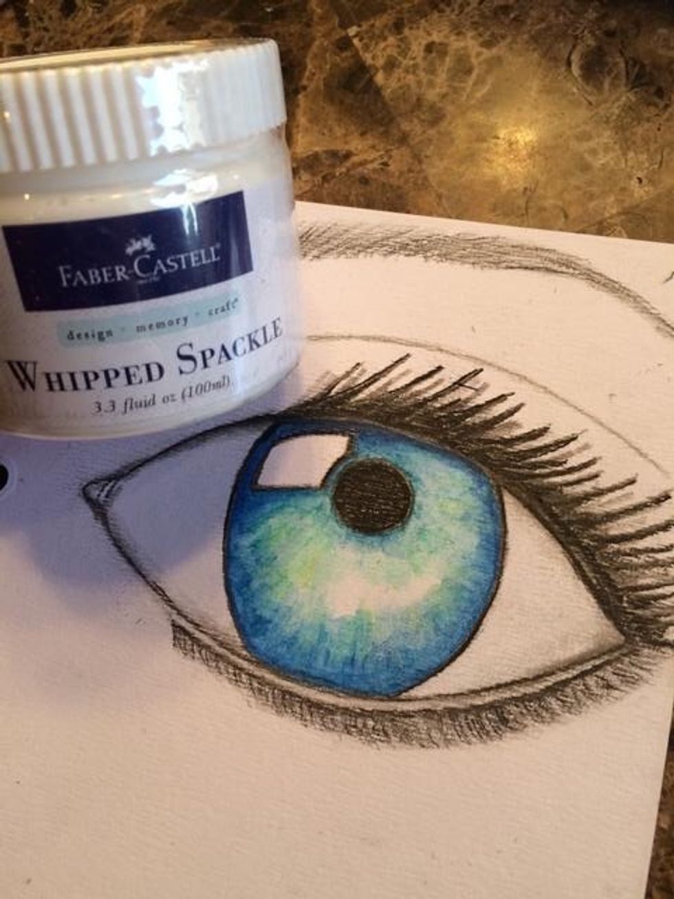 I wanted to add some texture, so I grabbed by Whipped Spackle by Faber Castell Design Memory Craft (R).