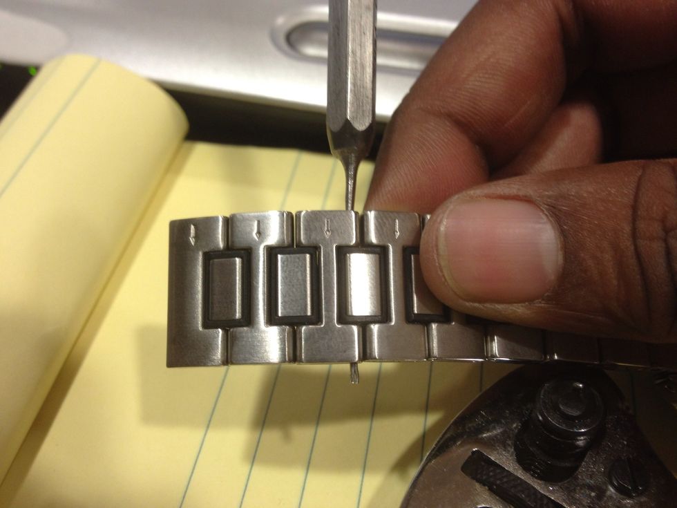 I was able to just push them out