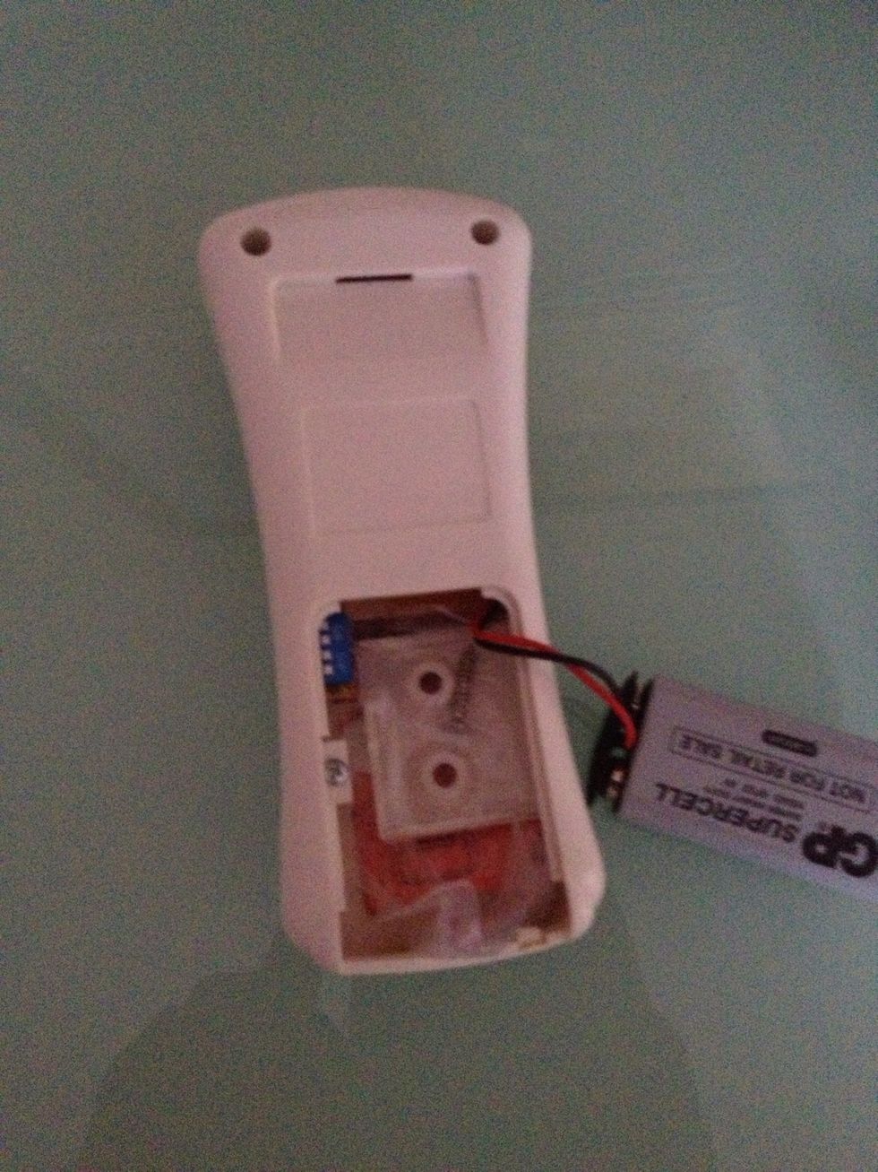 I was able to place the directions and the wall mount in the remote so I won't loose them in the event I need to reprogram or mount the remote Hope this helps someone.