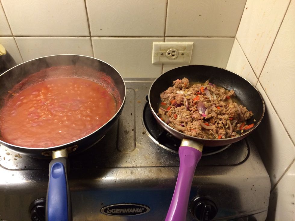 I was cooking in a two burner, otherwise ill be late for work