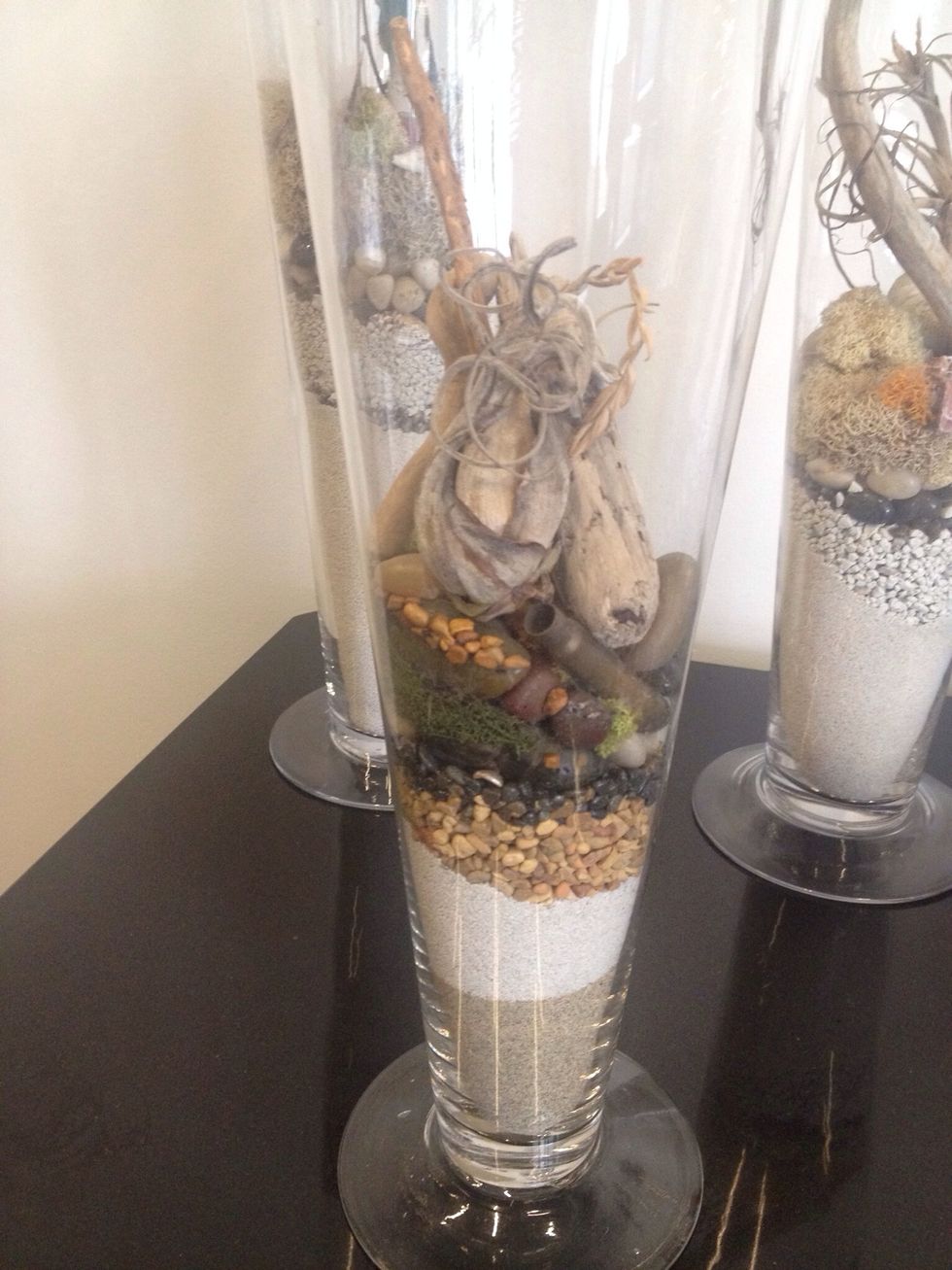 I was inspired by these art pieces outside the cafe at the De Young Museum in San Francisco.