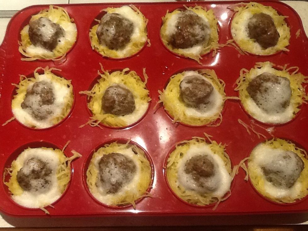 I whipped the white a lot, so mine looked a little foamy.