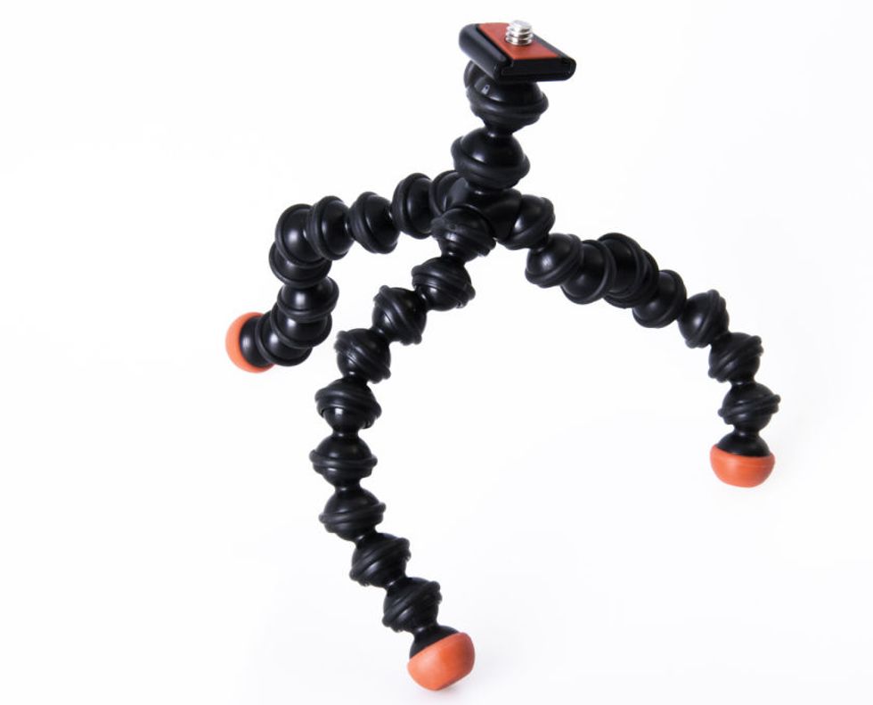 I would recommend using a magnetic Gorillapod.