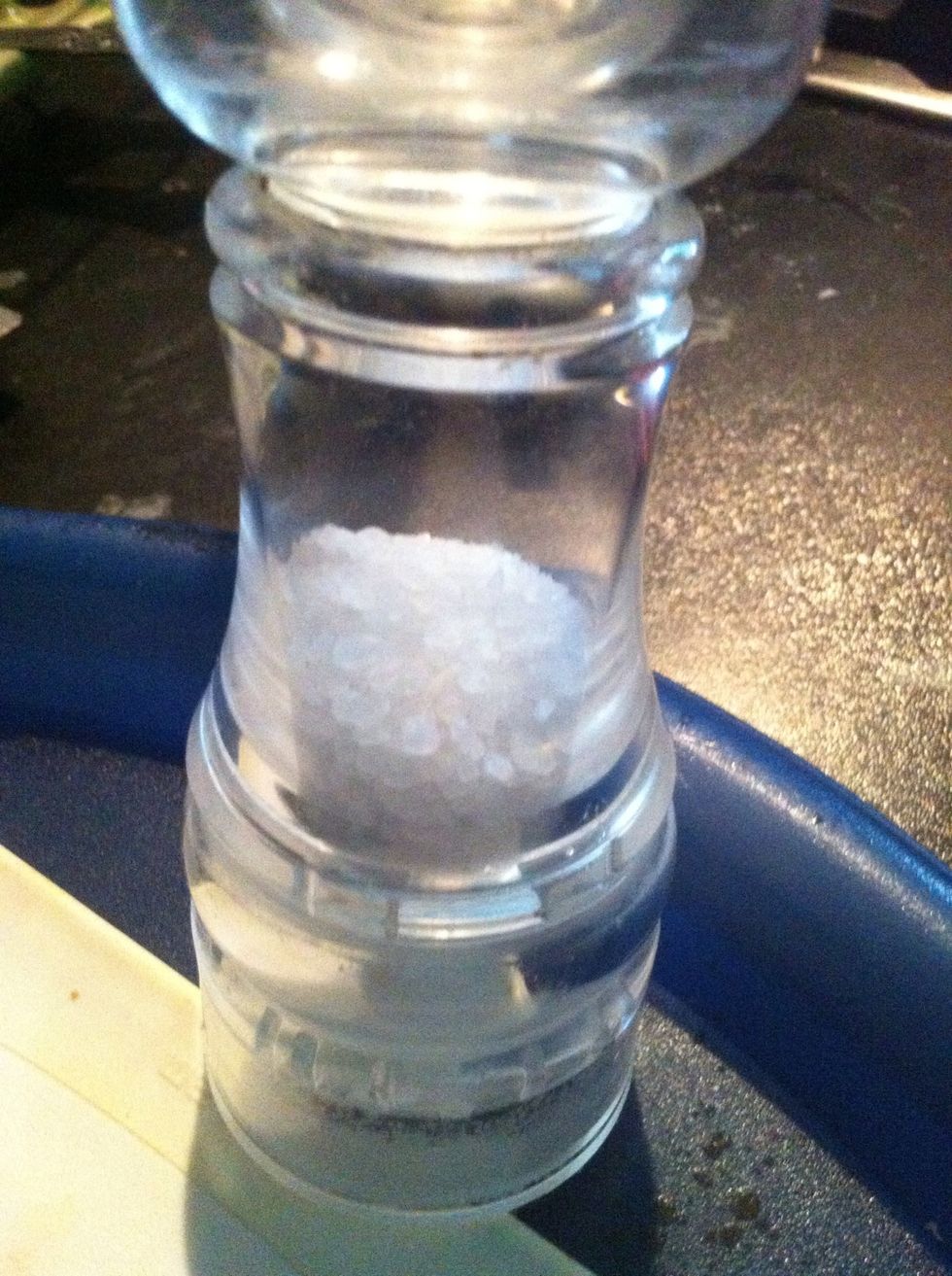 I would say 1 and half tea spoon of salt for 2 cub of rice