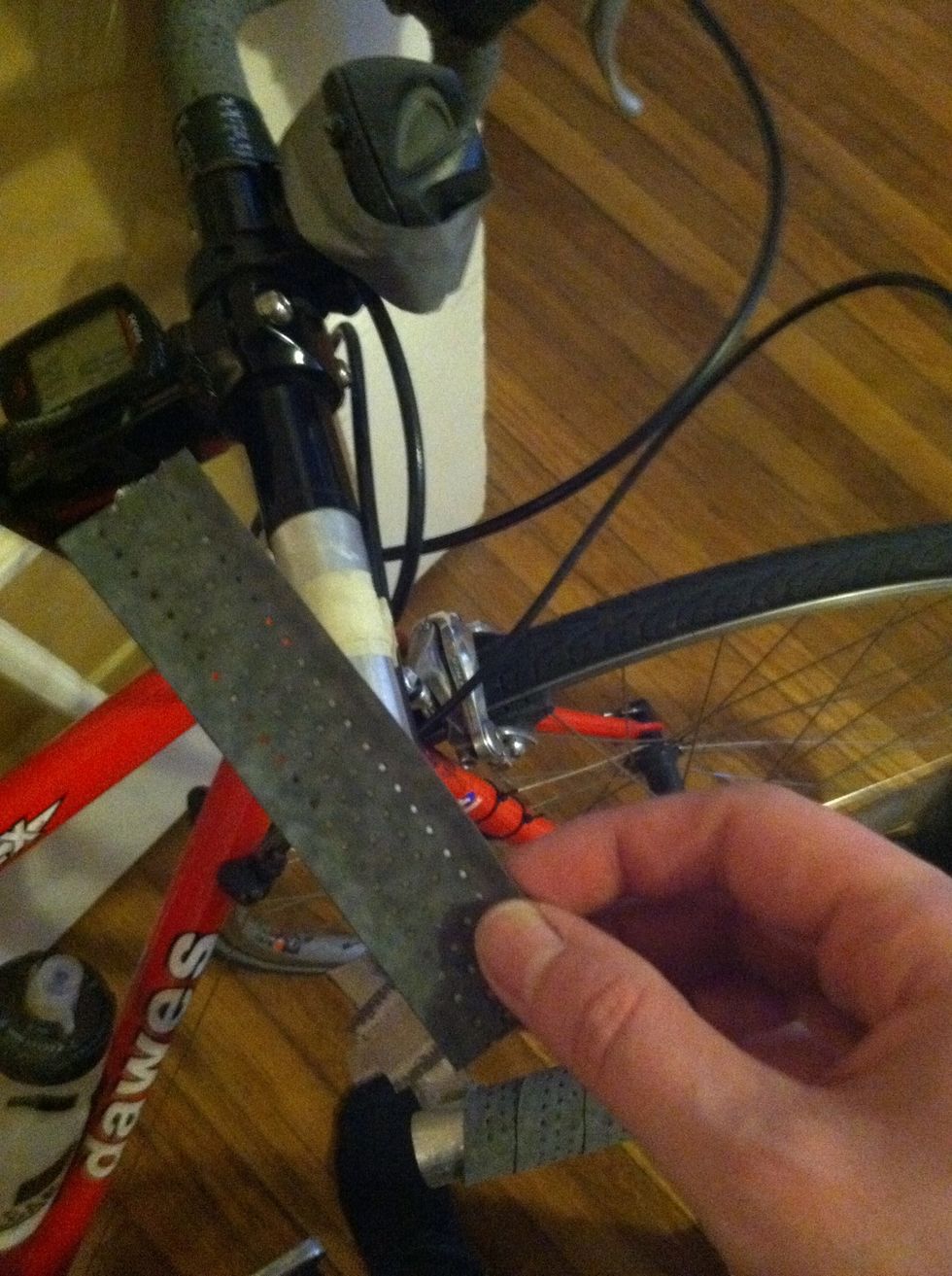 I wrapped an extra piece under the wrapping for some cushion.