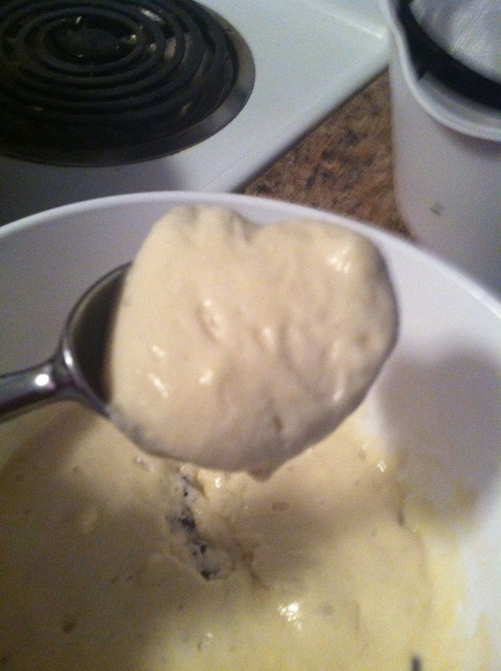 Ice cream scoop works best ,scoop batter up and add to your already hot oil
