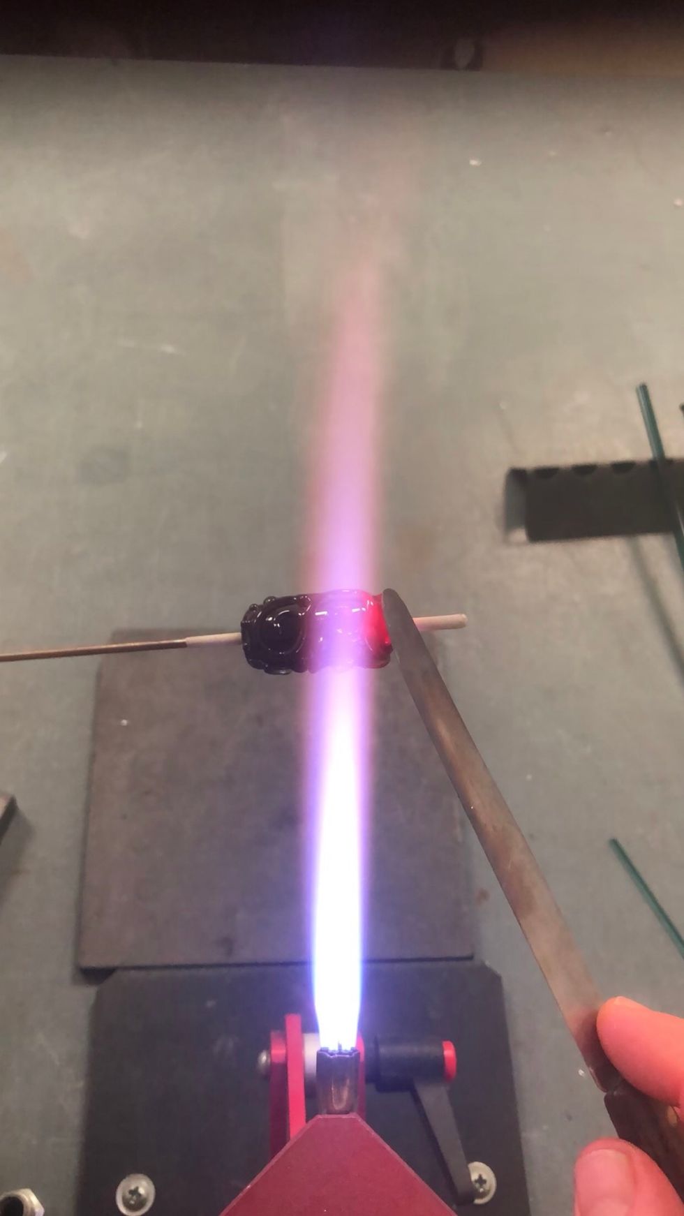 If any of the dots or scroll terminations are too tall, gently spot heat and press them flat with a tool. I like to use a stainless steel butterknife for this task.