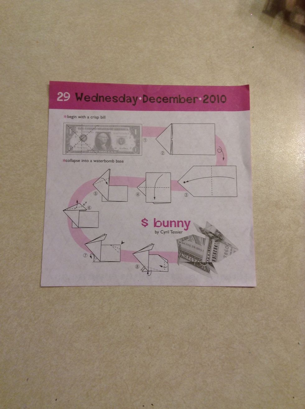 If anything was unclear, I used this guide from my "fold a day" calendar from 2010. Please like and comment!