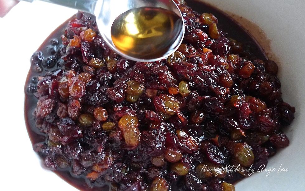 If desired, stir in some more alcohol and let it cool completely.