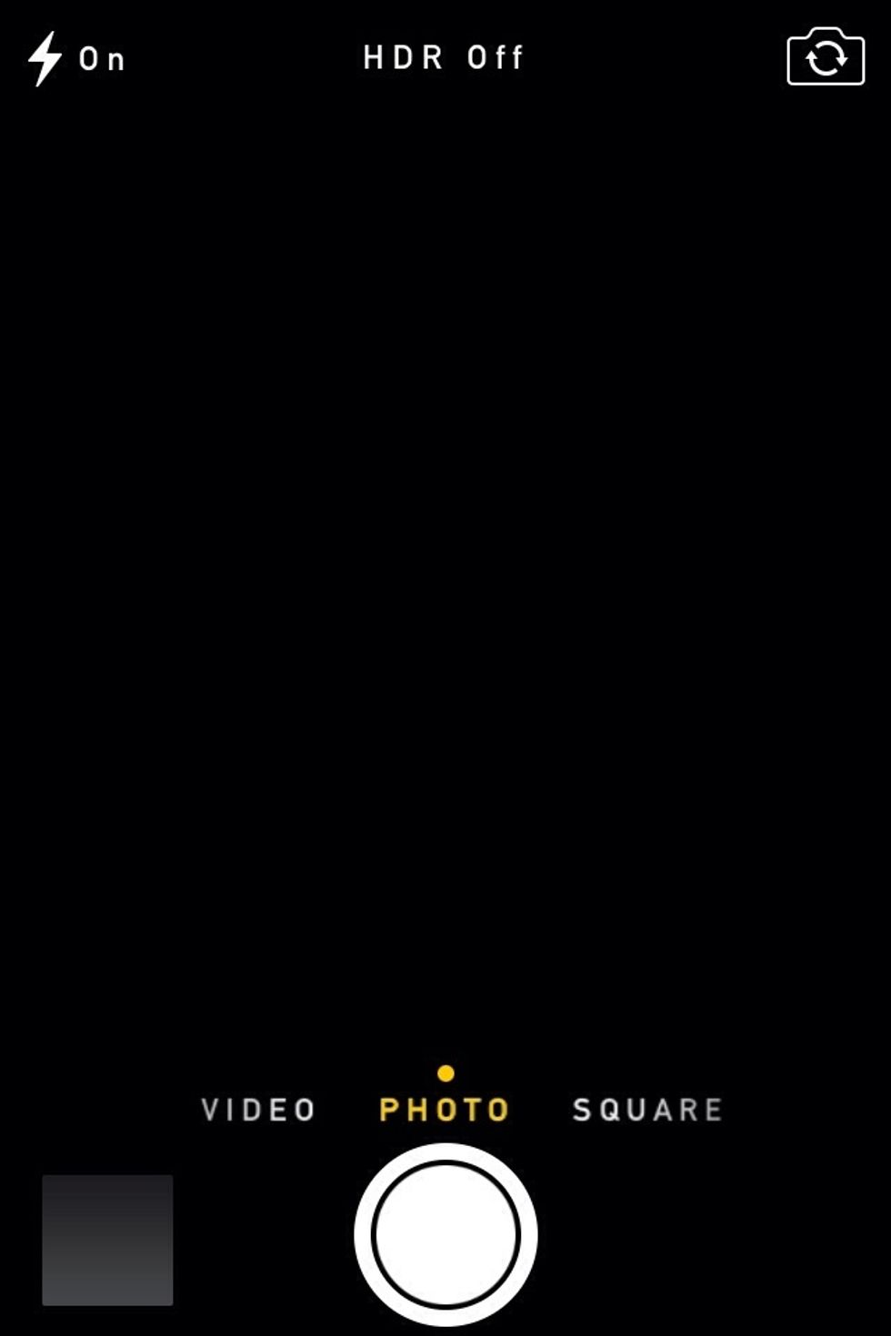 If done right the lock screen will bounce back all the way up to the top and off the screen reveling your camera app. If you don't swipe hard enough it'll bounce back down.