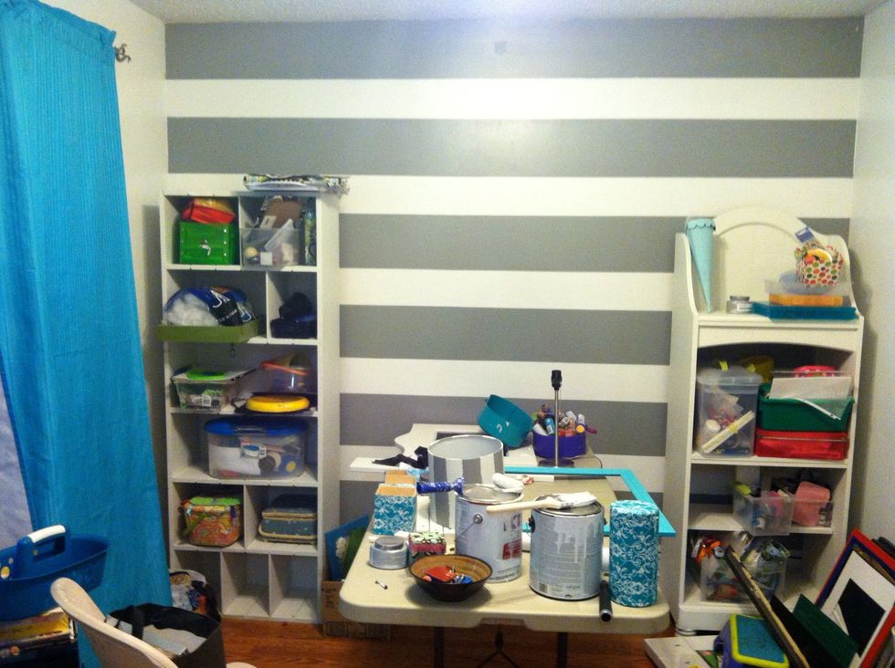 If I waited to post this when my craft room is completely finished, you would never get the tutorial! Sorry, I'm always a work in progress!!