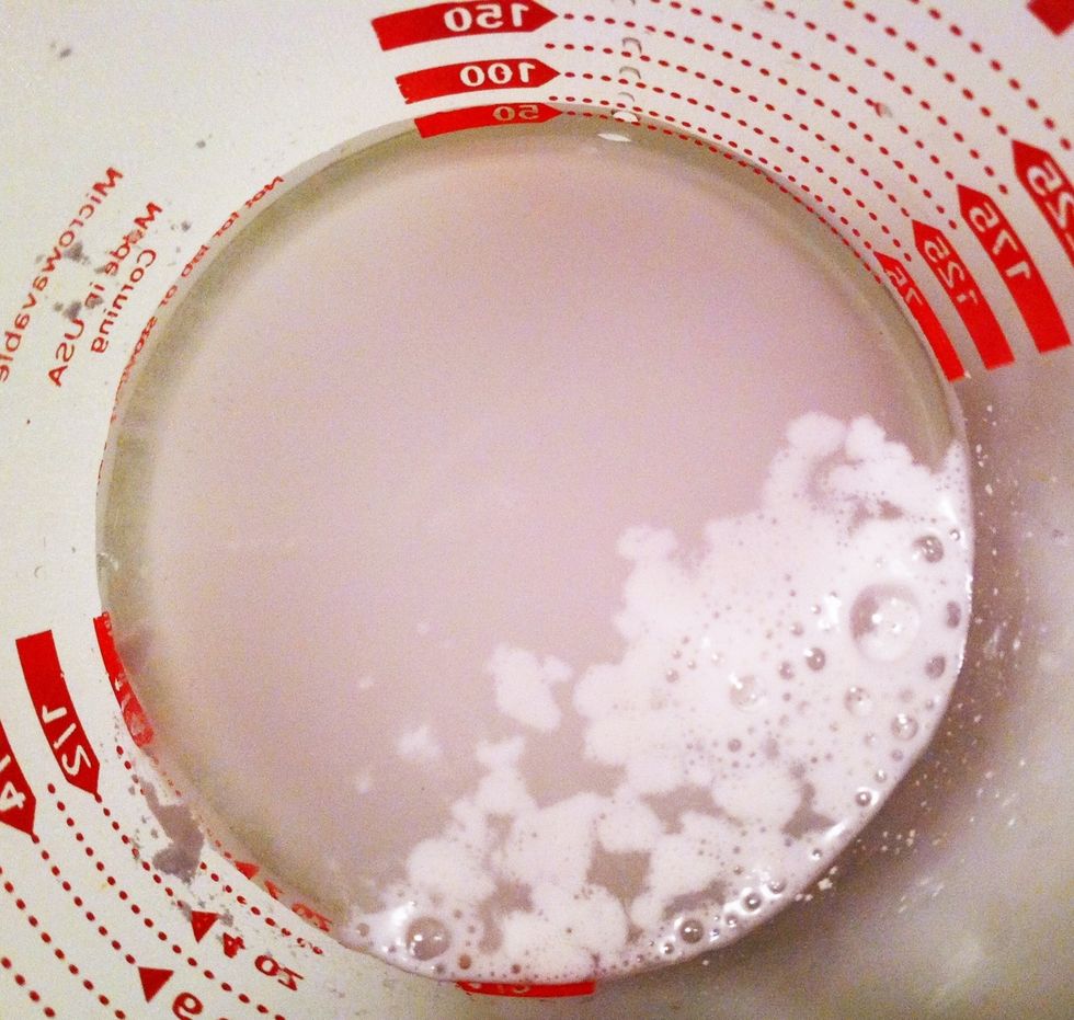 If it barely bubbles (above) or doesn't bubble at all, don't use it. It will not make your baked goods rise.