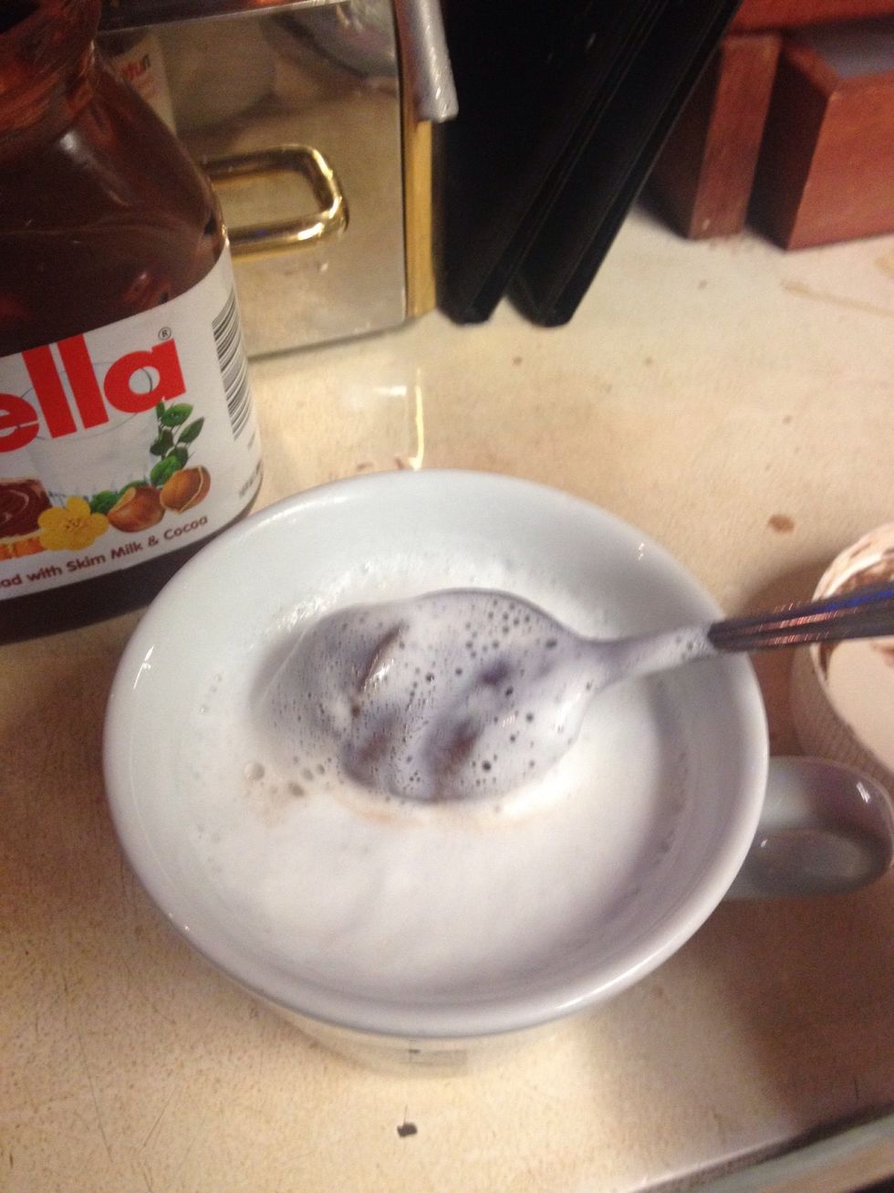 If it doesn't come right off of spoon let it sit for another couple seconds