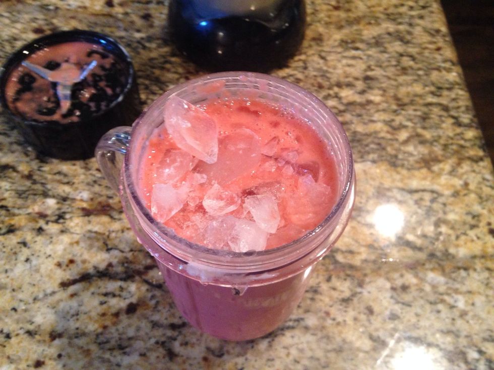 If it is too watery for you, add crushed ice and blend. Keep on until it's thick!