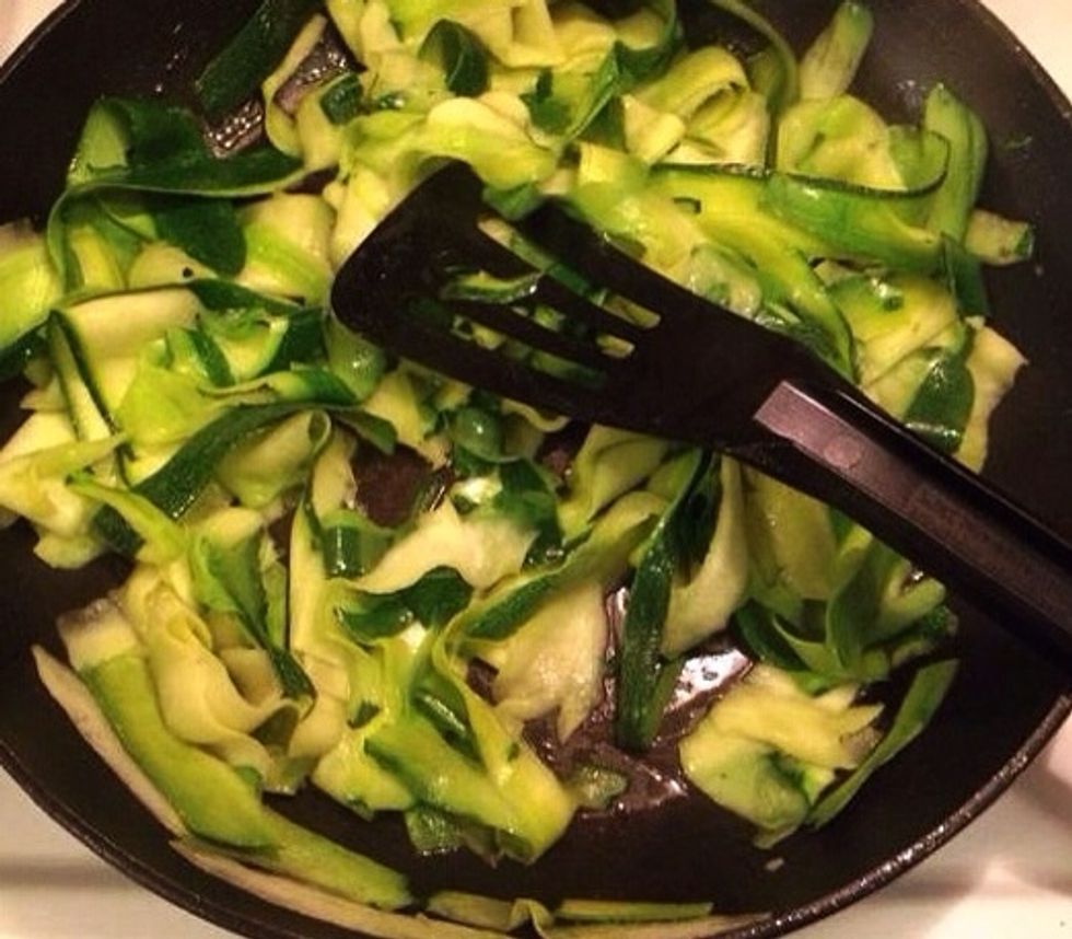 If it's very watery, remove excess fluids.