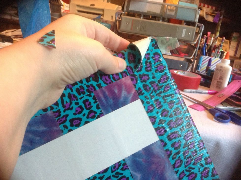 If it will make a sloppy corner, cut off a bit from the top.