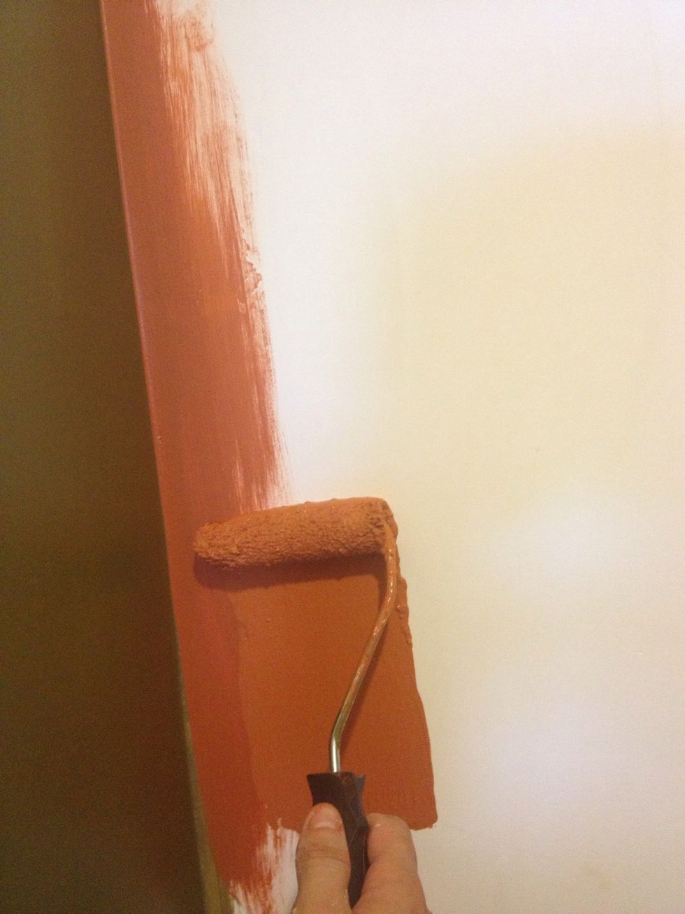 If its a big wall, use the small roller first to wides the edges before filling in the center with a bigger roller.