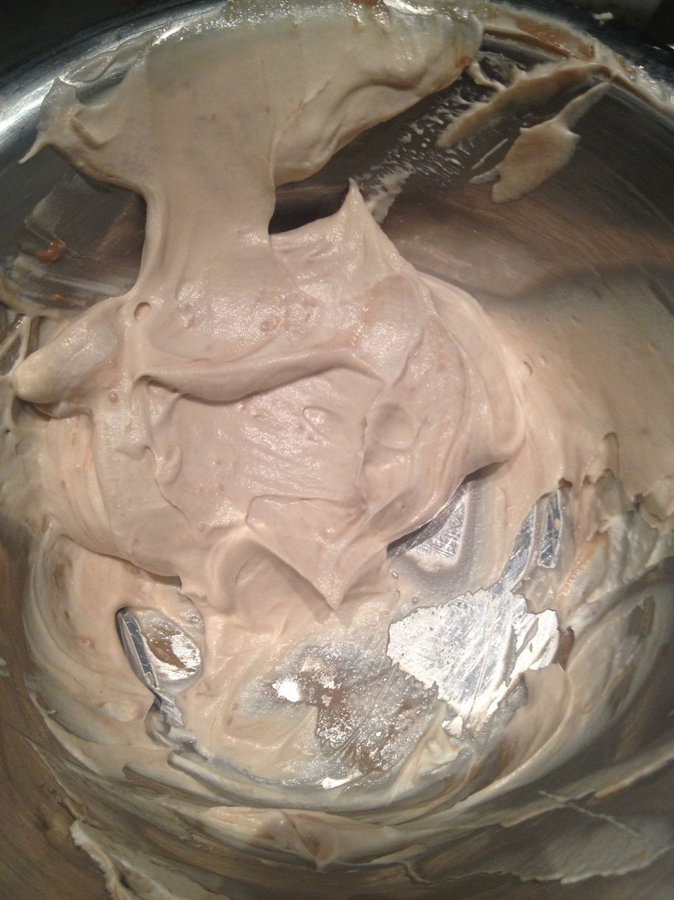 If its a little less than zebra then it's fine. You don't wanna deflate the cream