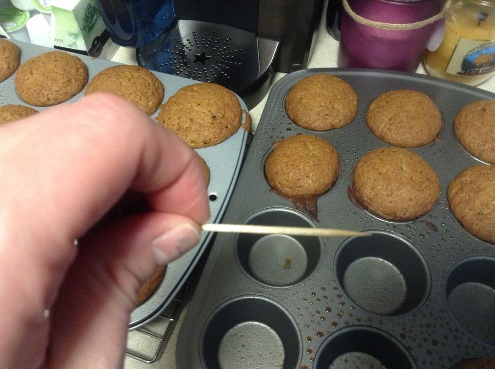 If its clean they are done. Let rest and cool