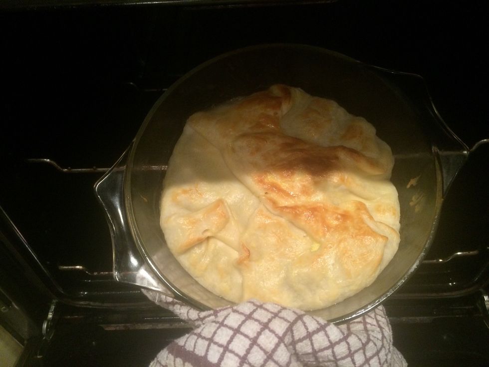 If like my oven yours books one side first turn it round